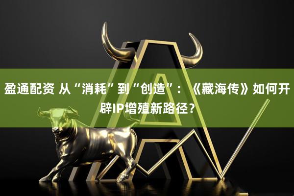 盈通配资 从“消耗”到“创造”：《藏海传》如何开辟IP增殖新路径？